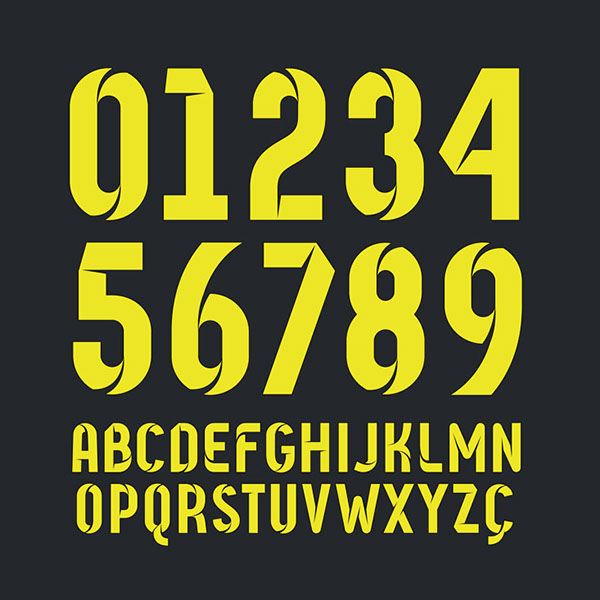 Nike FC Barcelona Custom Typeface 2013