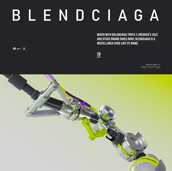BLENDCIAGA Shoes Engineered