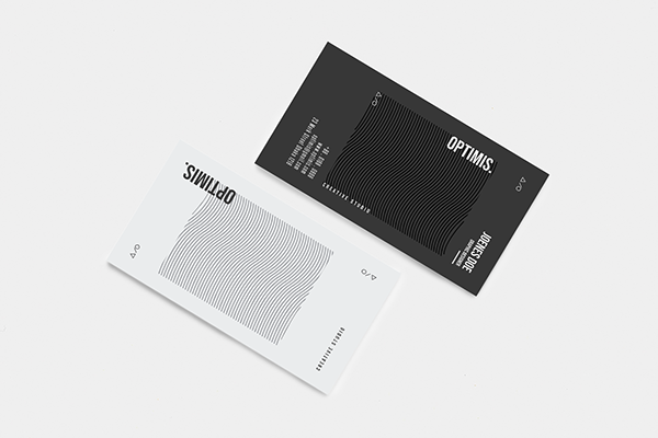 Unique Black & White Business Card Design