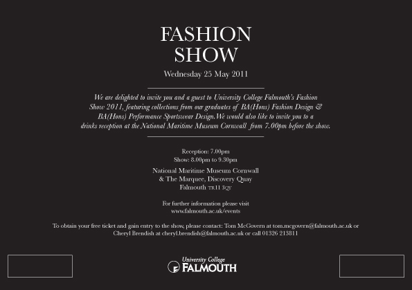 Show invite poster programme cover manakin mannequin manikin