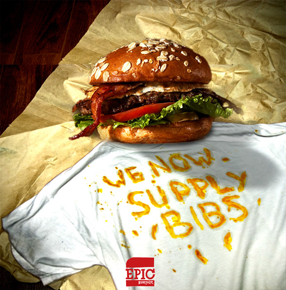 burger epic typography   Food 