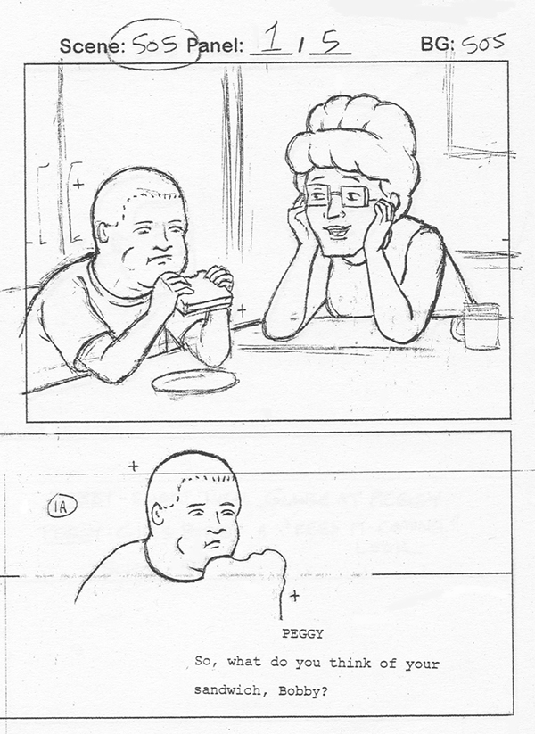 King of the Hill pencil storyboard on Behance