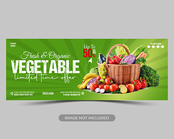 Vegetable Facebook cover design