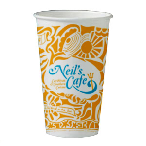 product yellow and white illustrations restaurant graphics menu coffee cups Signage