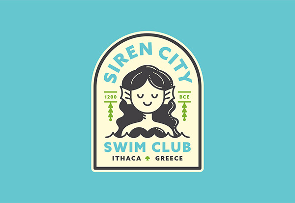 Siren City Swim Club: Badge Design