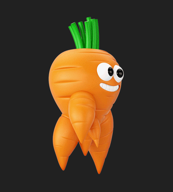 uglyvegetables Food  3dcharacter 3D cute Mascot vegetables Character design  magazine publication