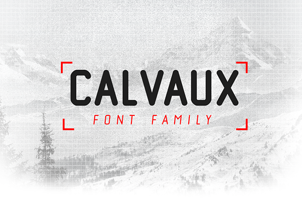 font family Typeface sans serif edgy calvaux