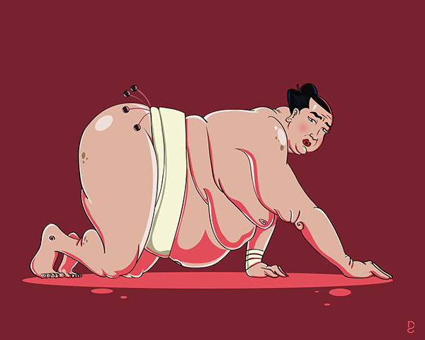 Naked Sumo Wrestler Cock