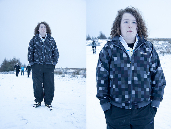 youth snow portrait transition