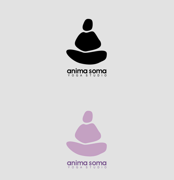 Corporate Identity Anima soma Vasilis Magoulas VAMADESIGN yoga studio Logotype envelope letterhead business card Yoga ohm ANIMA-SOMA Webdesign Yoga Website flyer