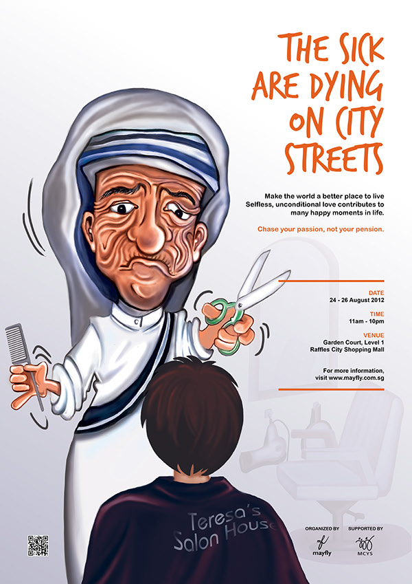 mayfly Steve Jobs Mother Teresa gandhi cartoon integrated campaign MCYS self-initiative publication newspaper apple wong sock ying bruce lee Michael Jackson