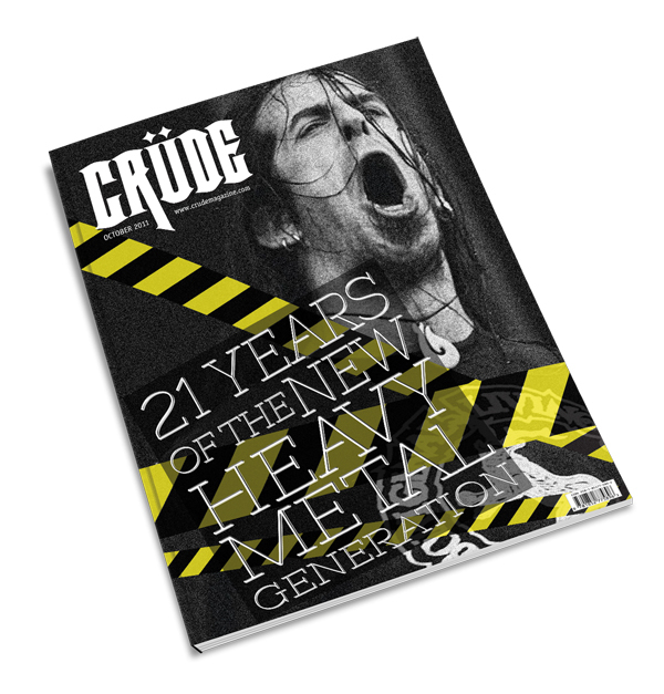 logo crude Heavy metal rock magazine