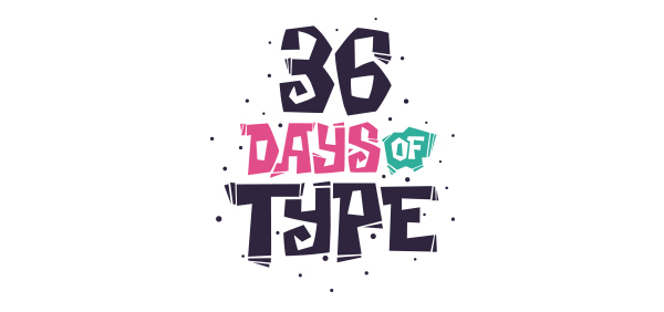 36 days type lettering cartoon toon vector pixel tattoo shiffa Custom color