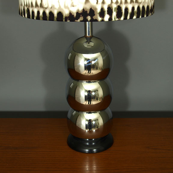 Lamp lighting Lighting Design  table lamp lamp shade Snake Skin Tie-Dye brown black beige White chrome vintage
