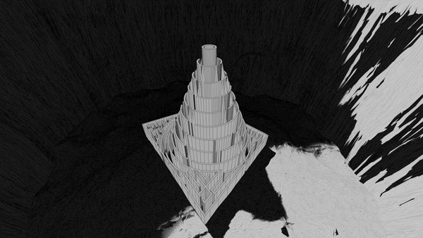 gif  inferno labyrinth Alessandro Vitali Ravensbourne 3D iceberg