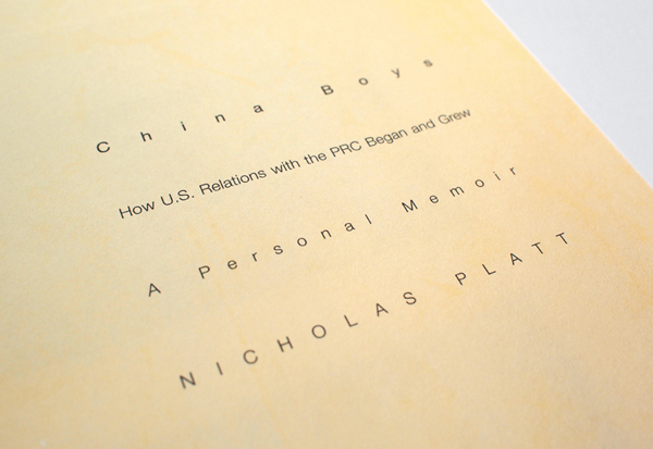 Nicholas Platt U.S. china book personal memoir