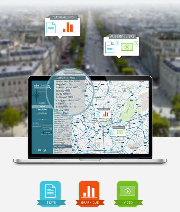 Data visualisation dataviz geoloc city map pin area UI ux dashboard