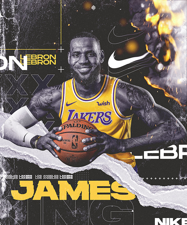 Lakers | Lebron James | Nike (Personal Project)