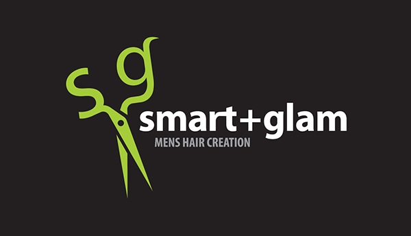 SMART & GLAM MENS HAIR SALON / LOGO & BUSINESS CARD on Behance