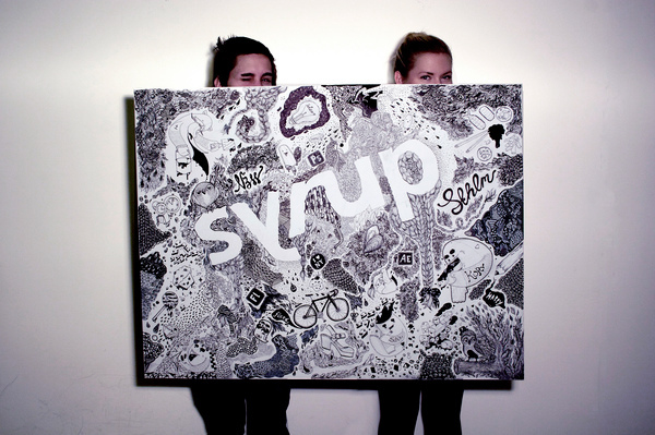 syrup sthlm ink on canvas letters Patterns
