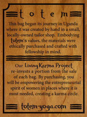 Totem Yoga Yoga bag Uganda logo lifestyle