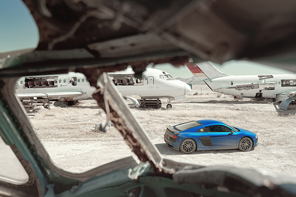 Audi RS in the Aircraft Boneyard