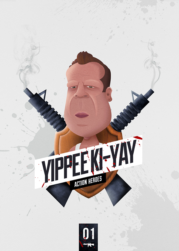 Bruce Willis / John McClane - Yippee Ki Yay on Behance