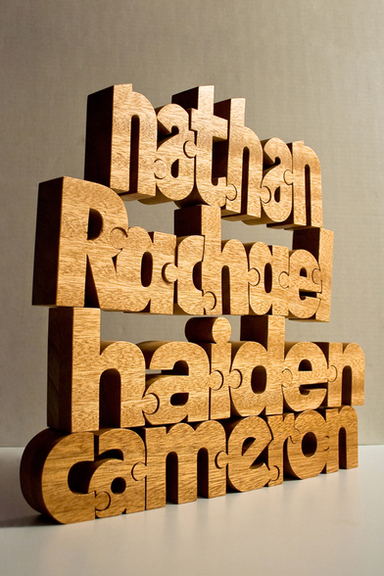 wood type letters nuzzles handmade wooden puzzle