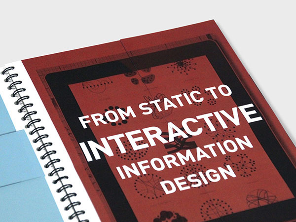 infographic information design Data visulization book spiral bind