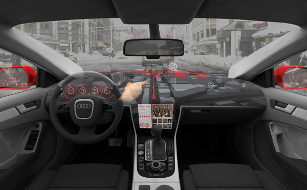 aida volkswagen research lab Interface dashboard gestures motion exhibit California Audi MIT