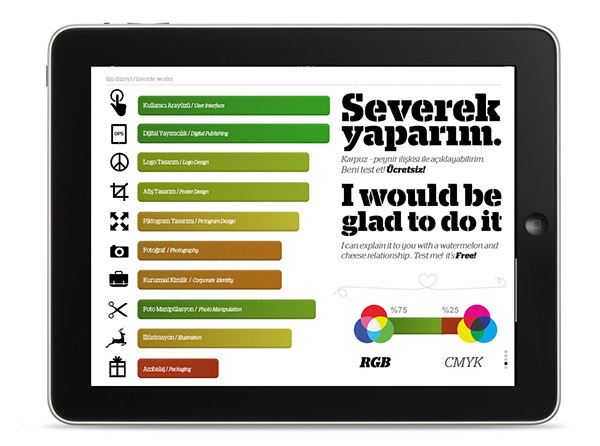 CV interaktif interactive UI mobile cv musab musabben DPS turkey graphic UI designer portfolio portfolyo ipad cv Digital Publishing interaction
