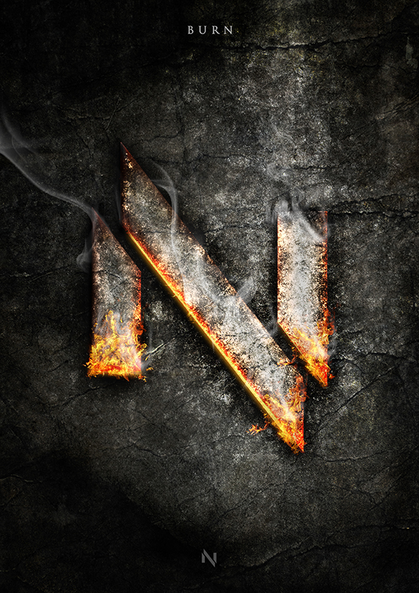noxbil burn logo art Graphic Designer
