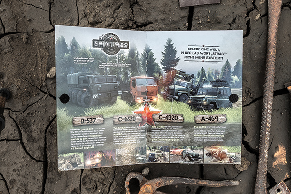 spintires Games game print cover flyer