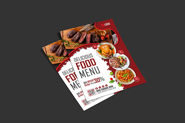 Flyer Design For Restaurant Food Menu, Poster, Event