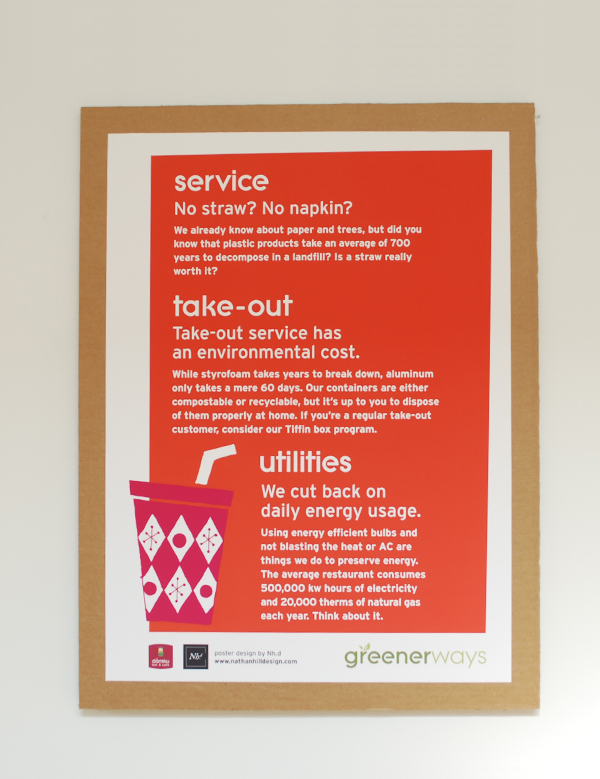 greenerways organic healthy Food  domku restaurant posters clean minimal energetic vibrant
