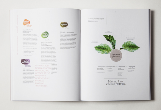 New Frontier Group annual report  prehistoric hand-drawn corporate publishing