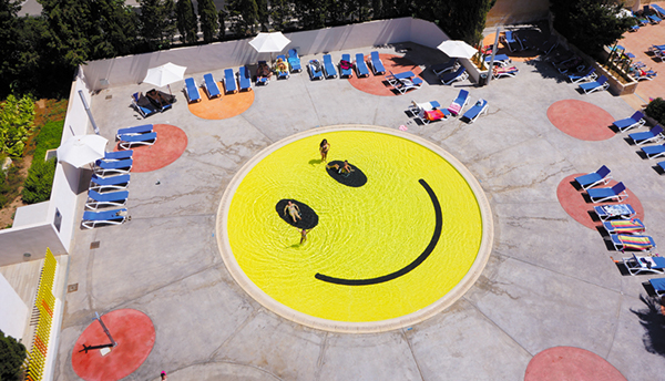 Pool manacor Porto Cristo mallorca A2arquitectos childrens smile spain