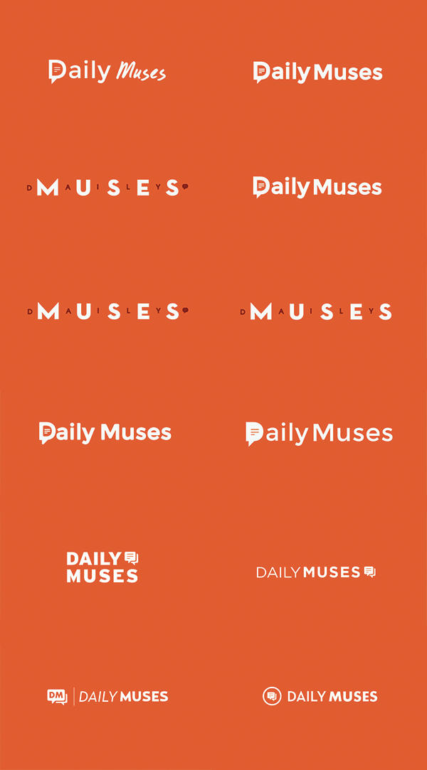 UI ux Web app logo daily muse social iphone visual design Interface wireframe