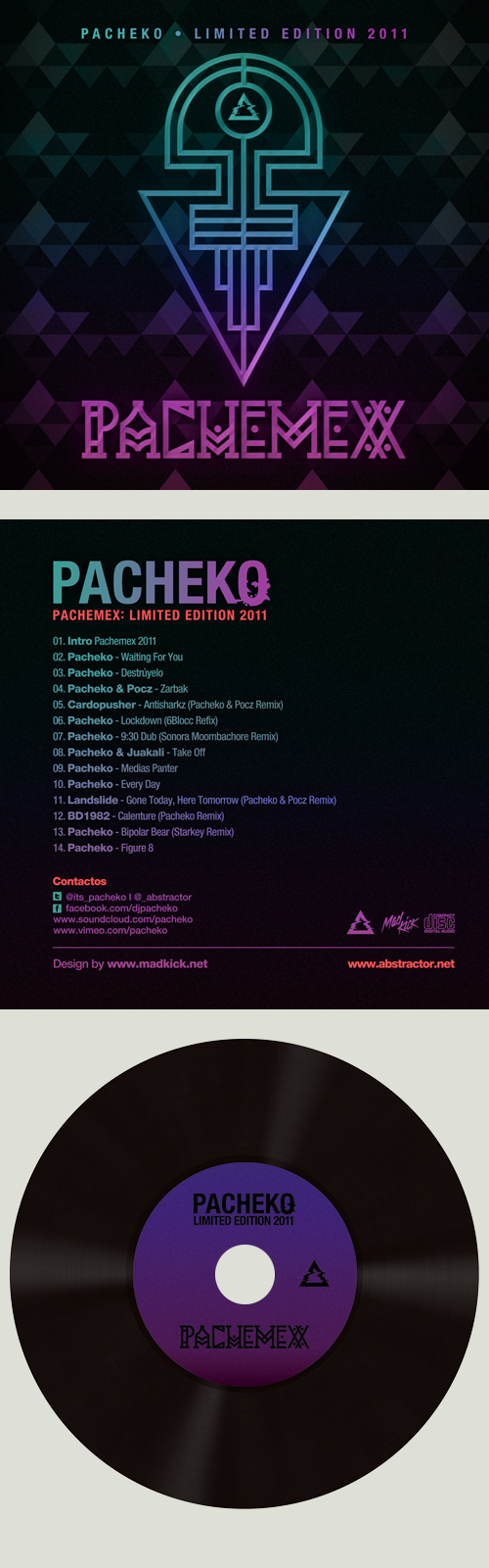 abstractor pacheko Pachemex ep cd mexico venezuela diseño gráfico mad kick Phran