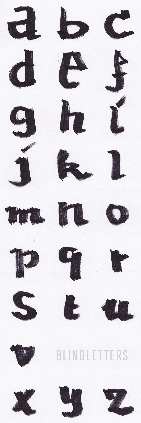 letters blind alphabet blindletters