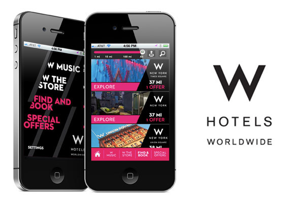 mobile app iphone W Hotels hotel Travel Hospitality ios apple