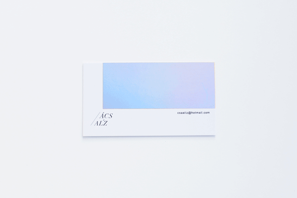 business card photographer card illusion light iridescent