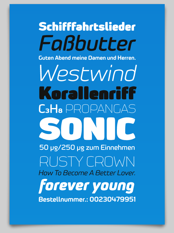 Sinoz Opentype font Typeface clean modern free