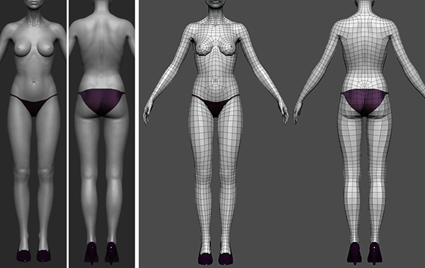 Modelling - Female Body.