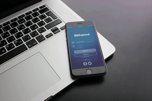 Behance app UI ux design redesign Webdesign mobile