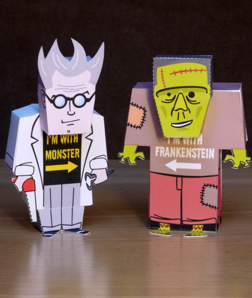 papercraft frankenstein monster Halloween