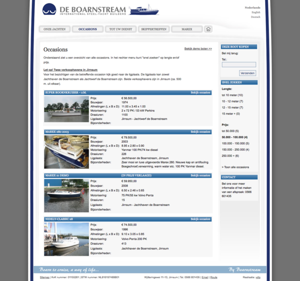 De Boarnstream Webdesign HTML css jeroen rijpstra Van der Let & Partners Identity