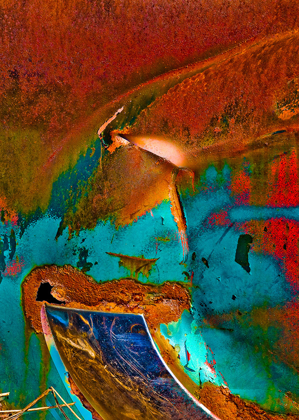 abstract color rust decay decor junkyard