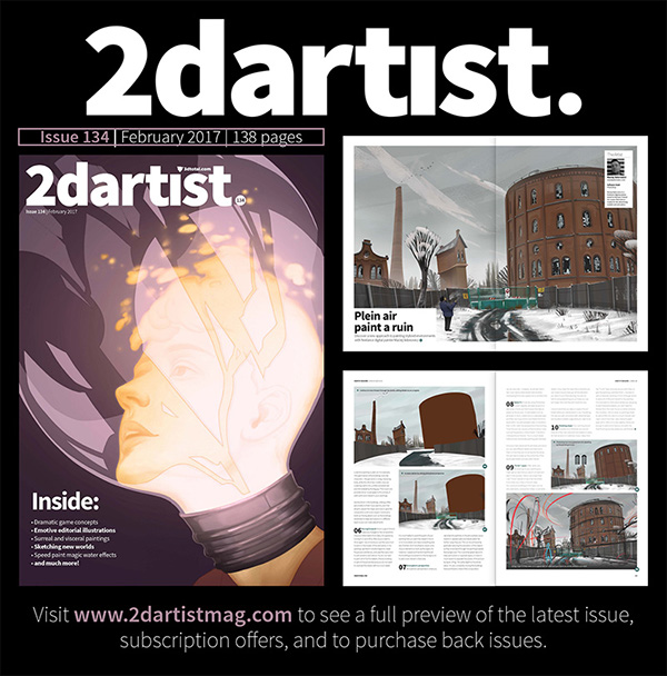 2dartist magazine tutorial.