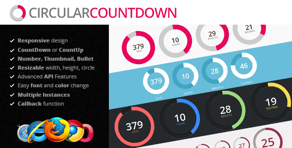 circular countdown countup timer jquery plugin flashblue canvas clock counter construction date Responsive